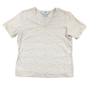 Vintage Togo Micro Floral Cottagecore V-Neck 90’s T-Shirt